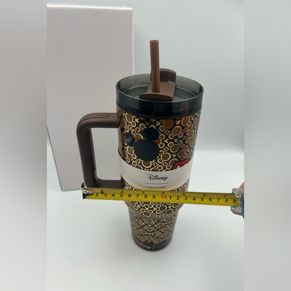 *New* Vera Bradley Disney Mickey Mouse Icon Tumbler W/ Gold/Brown Background - Picture 13 of 13